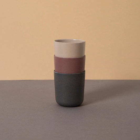 Pack 3 Vasos de bambú (disponible en 2 colores)