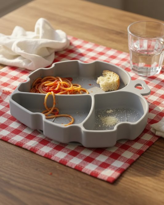 Plato hoja con ventosa (disponible en 3 colores)