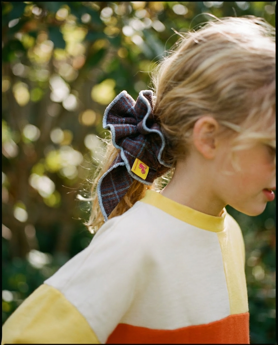 Coletero XL cuadros marrón