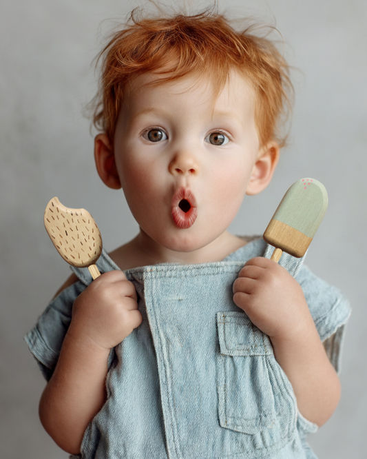 Juguete de madera "Helados"