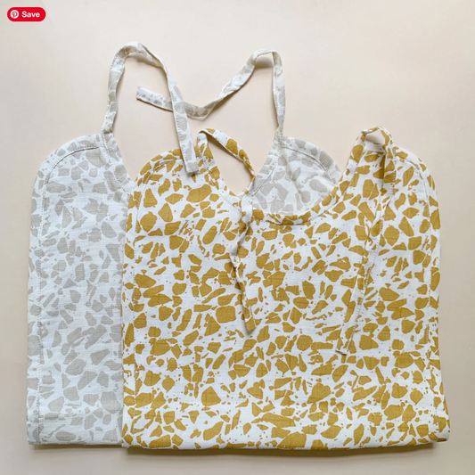 Pack de 2 baberos grandes de muselina