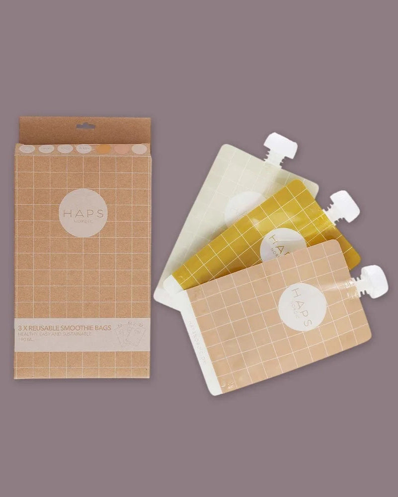 Pack 3 bolsas rellenables para batidos - Kit x 3 u. (disponible en 2 colores)