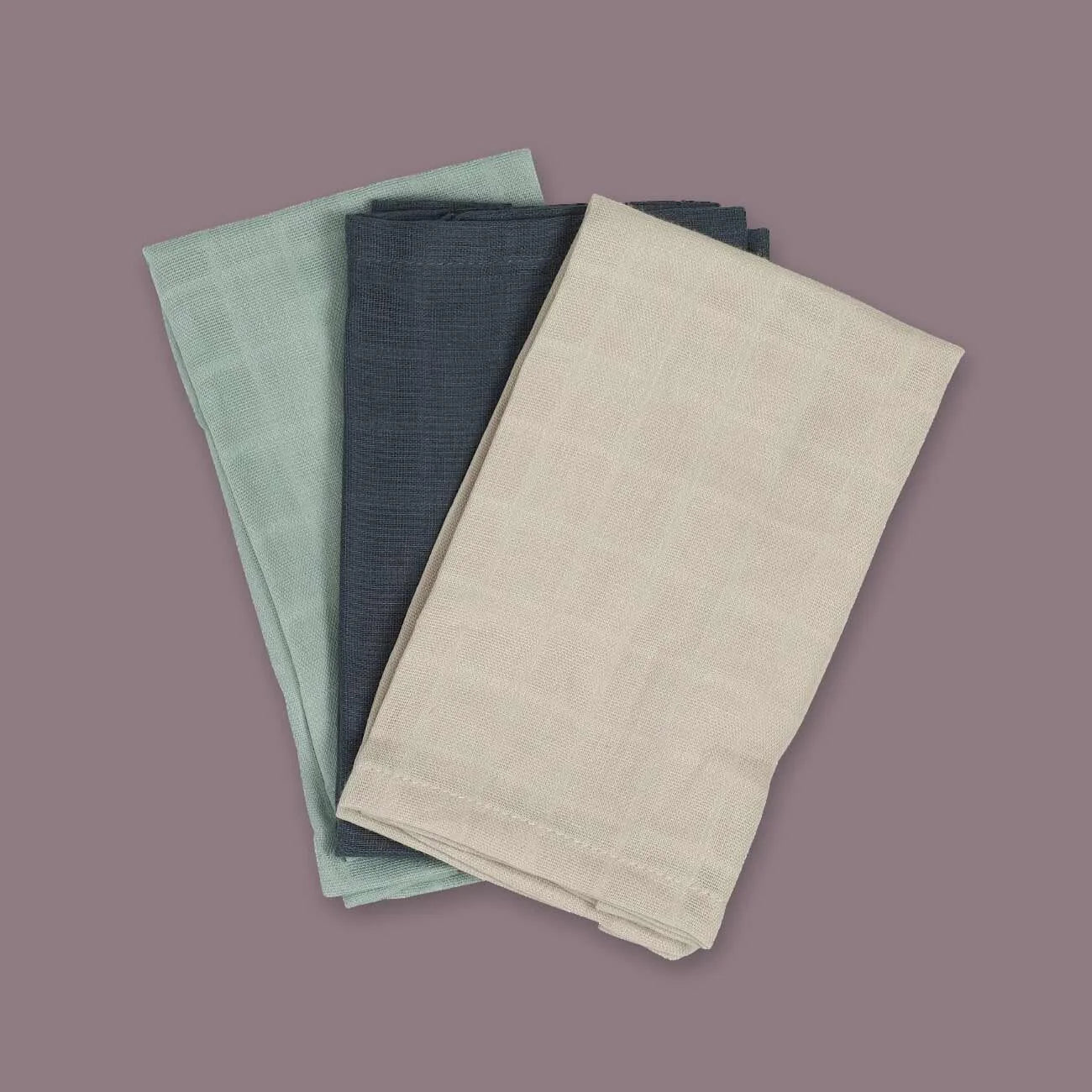 Pack 3 muselinas de algodón orgánico (disponible en 2 colores)