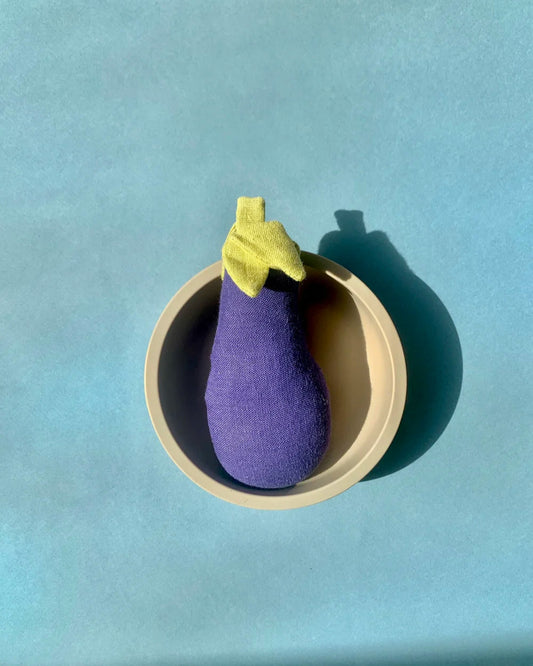 Juguete de lino BERENJENA (1 unidad)