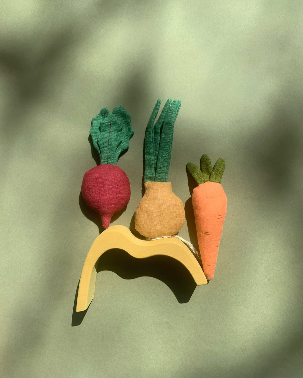 Juguete de lino "Vegetales mini set" (3 unidades)