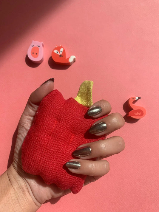 Juguete de tela PIMIENTO ROJO (1 unidad)