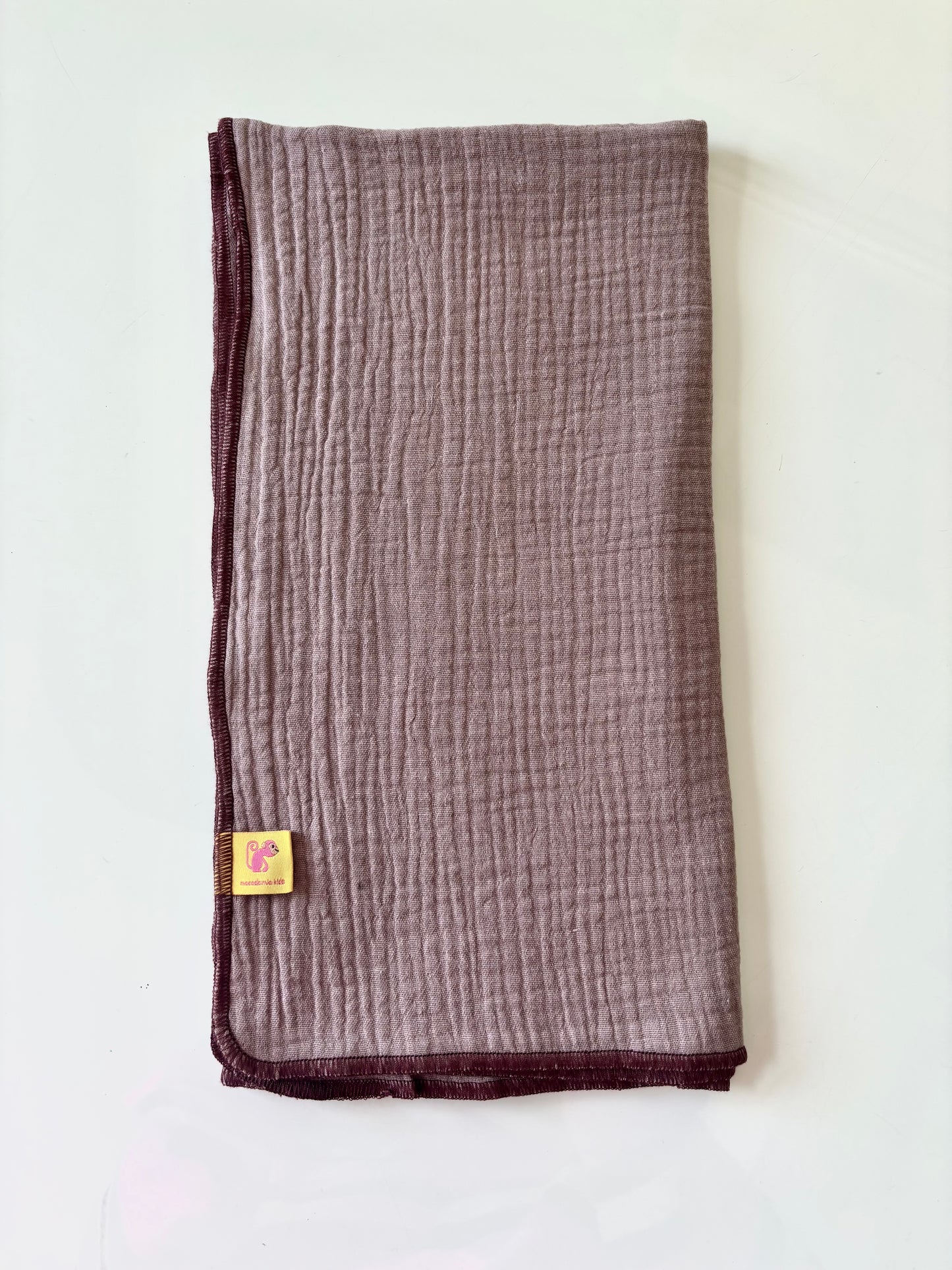 Muselina de algodón orgánico MALVA EMPOLVADO