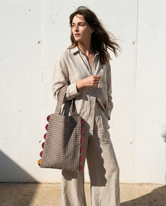 Tote Portobello cuadros caqui