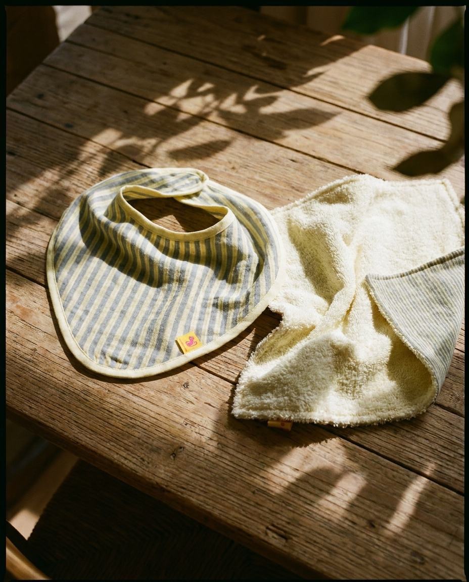 Bandana y toalla reversible rayas moon