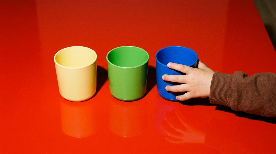 El vaso azul