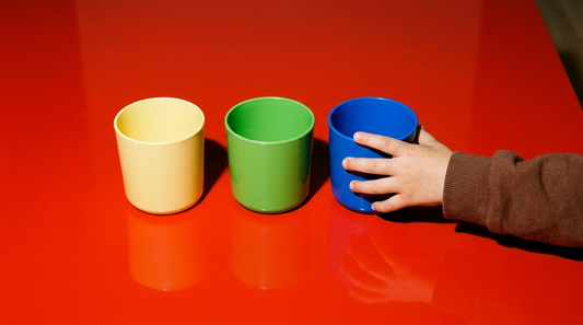 El vaso azul