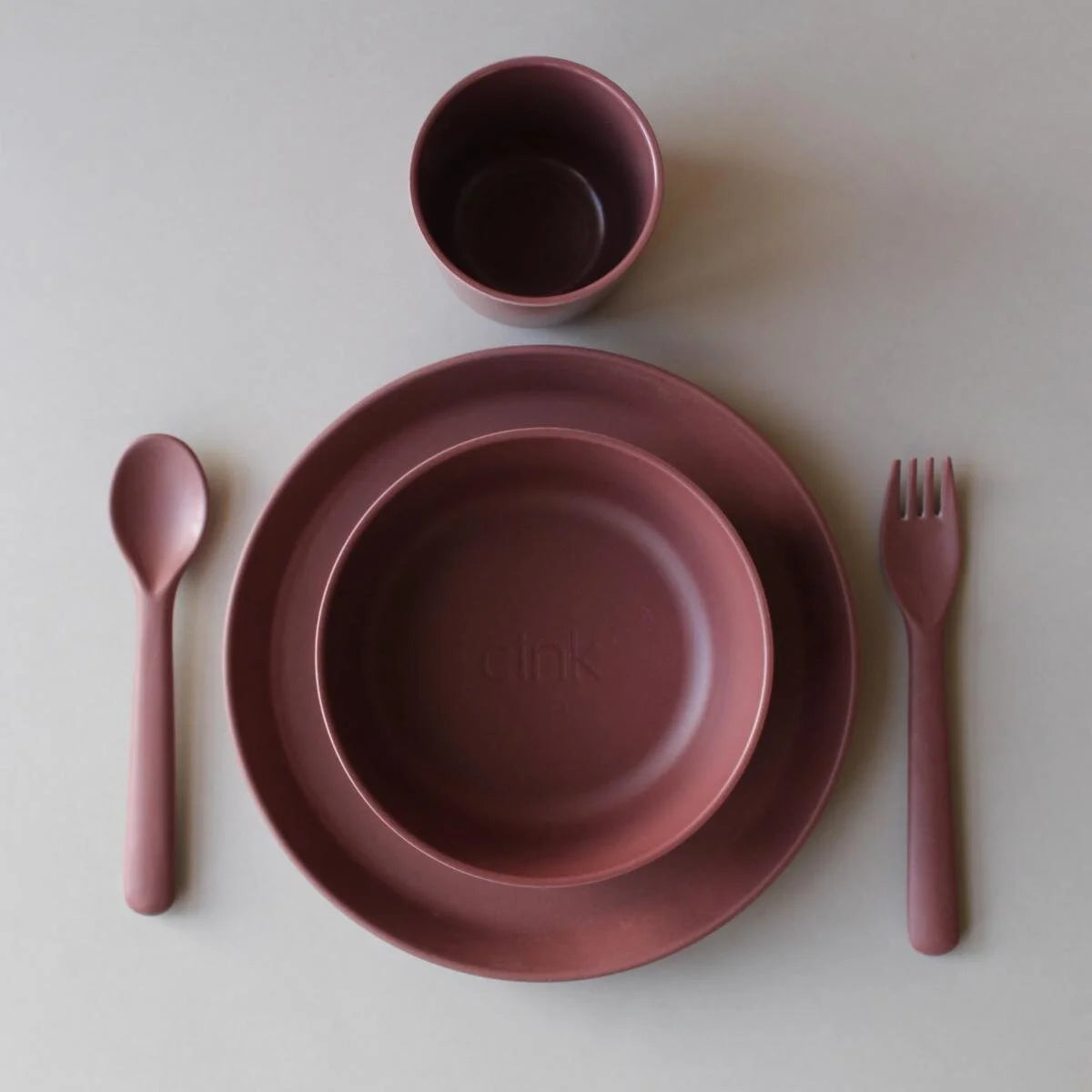 Vajilla de bambú (disponible en 5 colores)