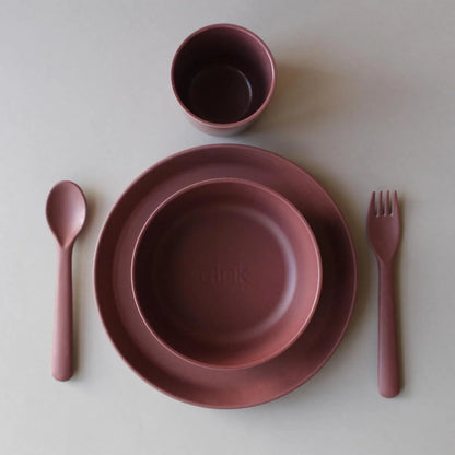 Vajilla de bambú (disponible en 5 colores)