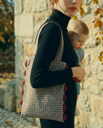 Tote Portobello cuadros caqui