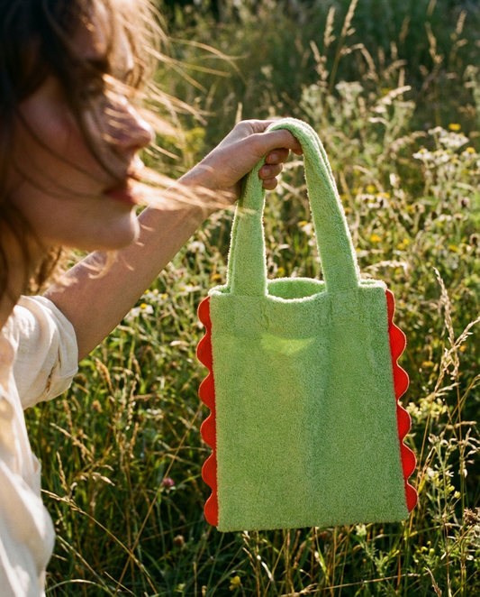Bolso TEDDY menta · Versión mamá