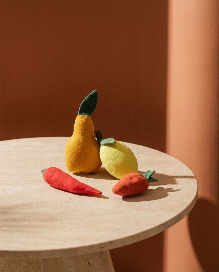 Spicy Fruits fabric toy (4 units)