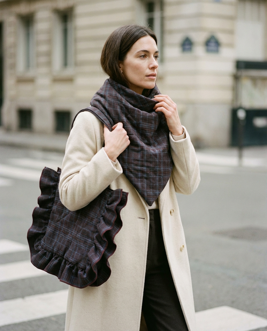 Pack Copenhagen marrón · Bolso y capa a conjunto