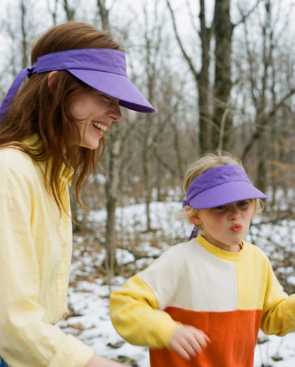 Visera lazo trasero lila
