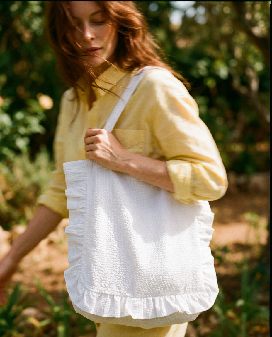 Bossa tote bag amb volants