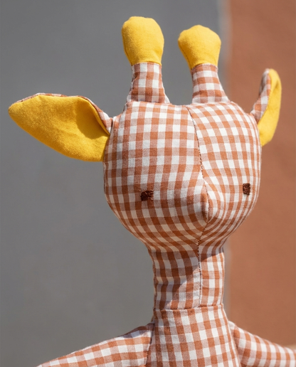 Large Theodora Giraffe – Vichy Special Edition 🦒✨ 