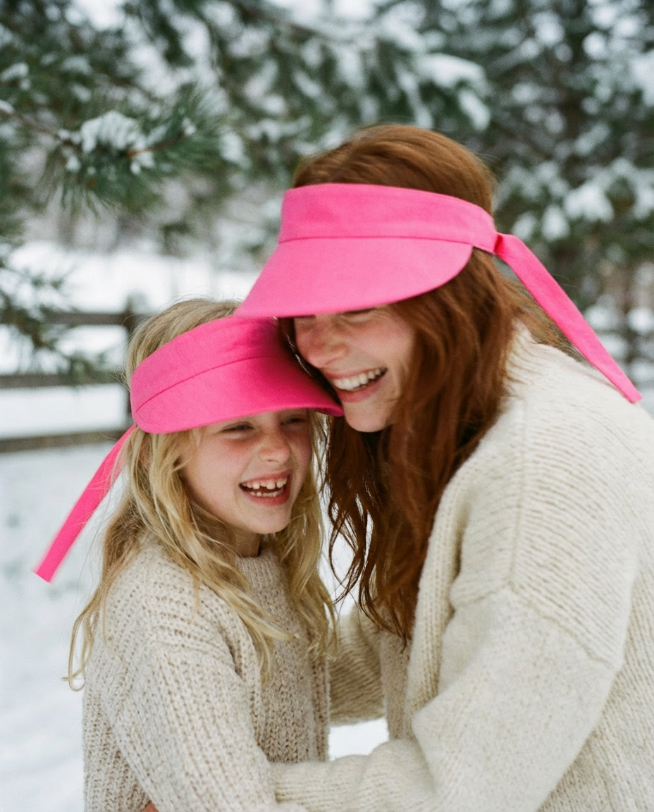 Visera lazo trasero fúcsia