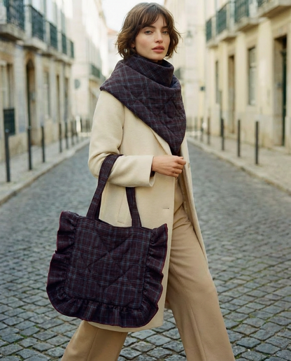 Pack Copenhagen marrón · Bolso y capa a conjunto