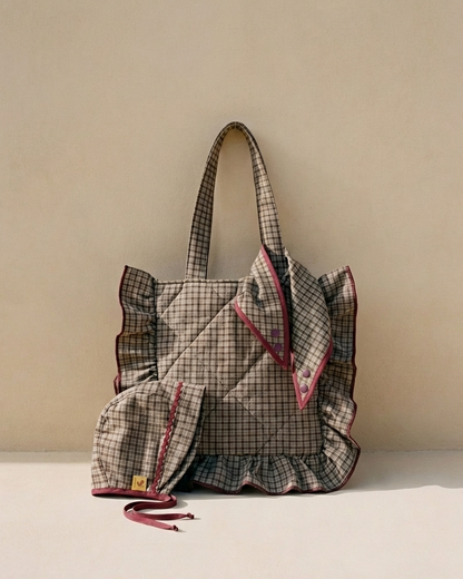 Pack mamá & bebé · Bonnet, bandana y bolso Copenhagen caqui