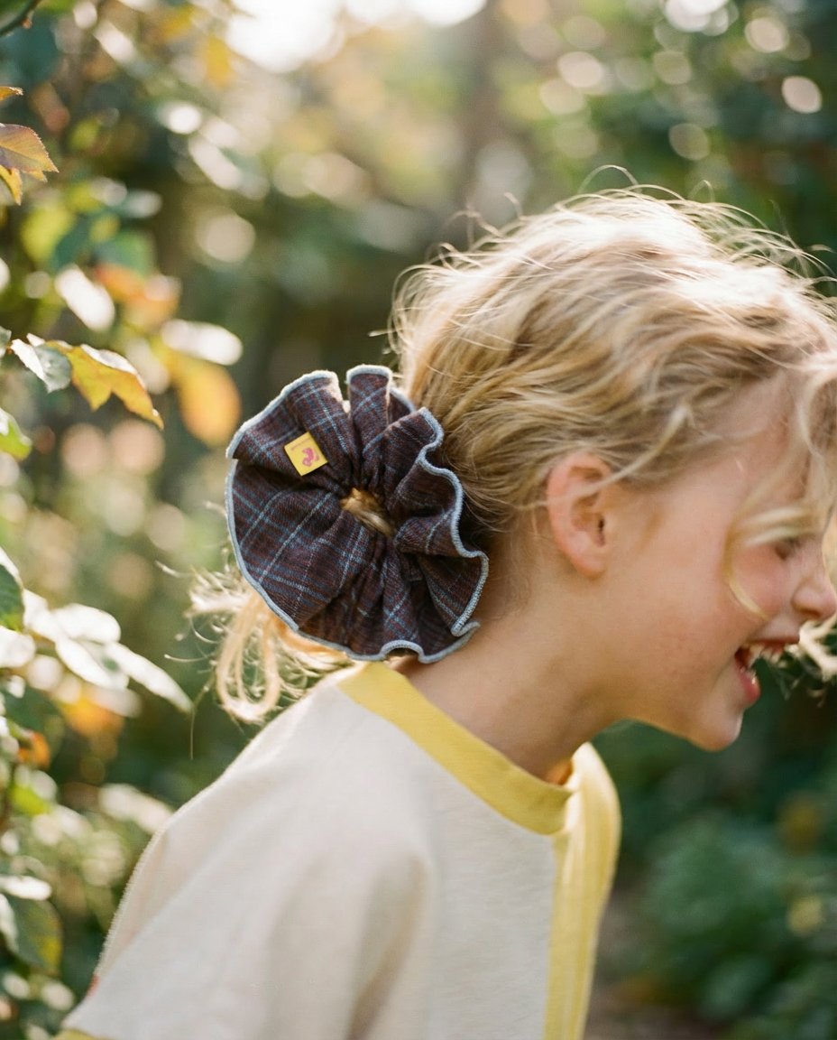 Coletero XL cuadros marrón