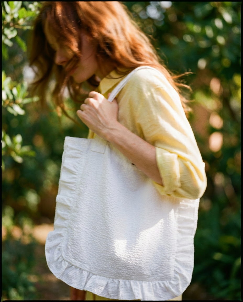 Bossa tote bag amb volants