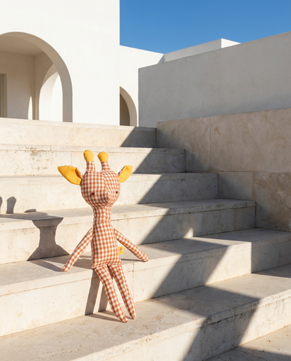 Large Theodora Giraffe – Vichy Special Edition 🦒✨ 