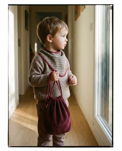 Bolsa multiusos ROMA pana granate