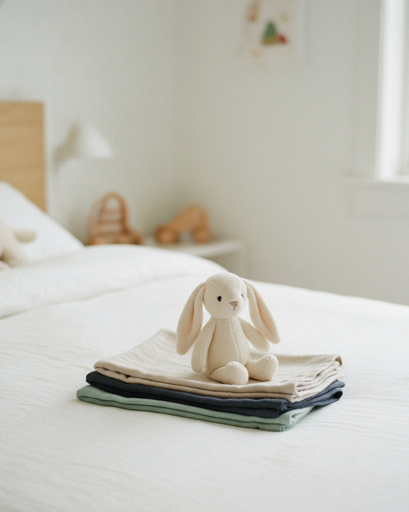 Pack 3 muselinas de algodón orgánico (disponible en 2 colores)