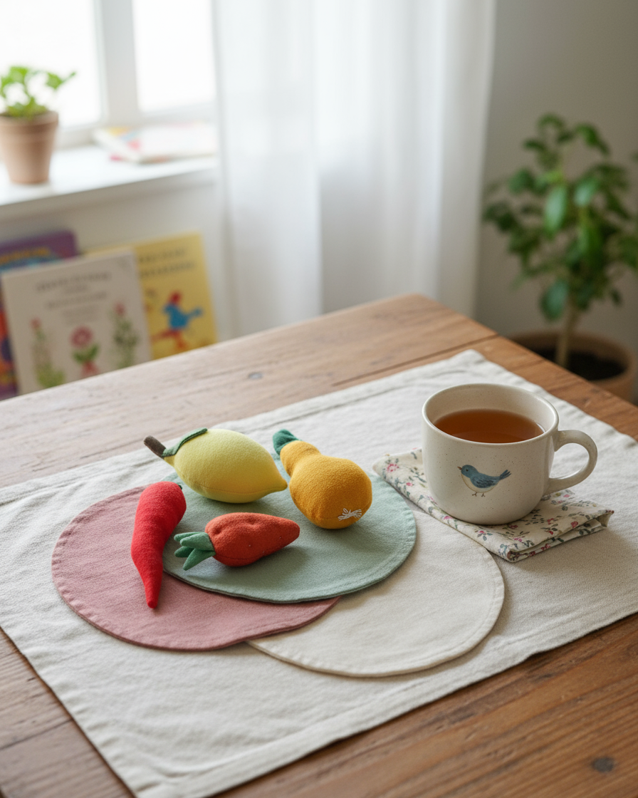 Juguete de tela FRUTAS PICANTES (4 unidades)