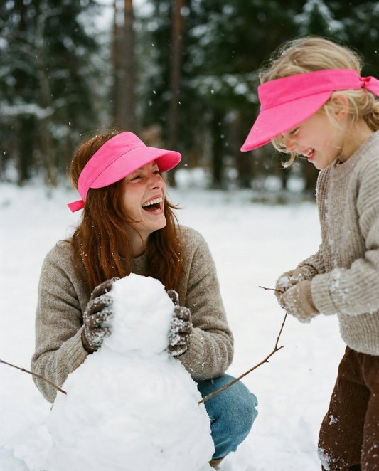 Visera lazo trasero fúcsia