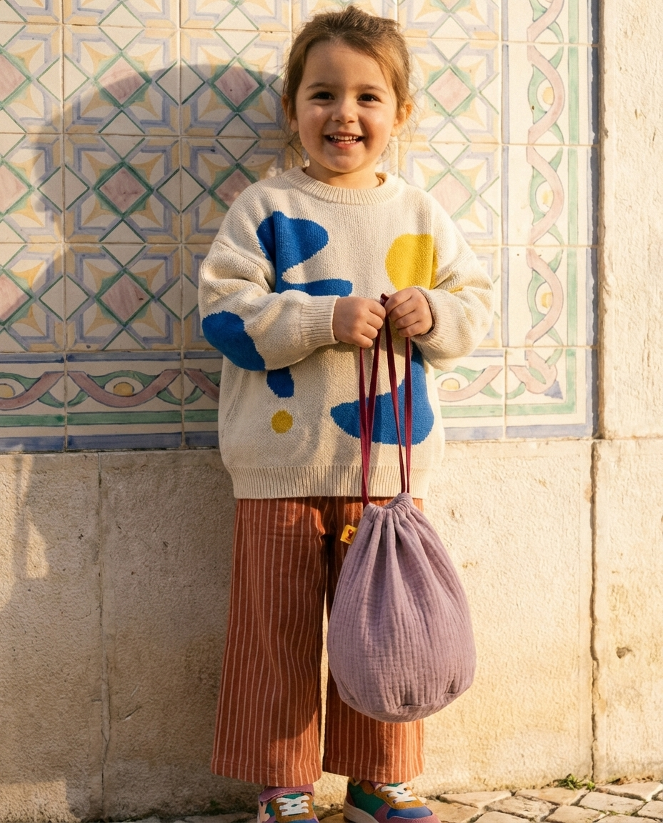 Bolsita multiusos ROMA malva empolvado