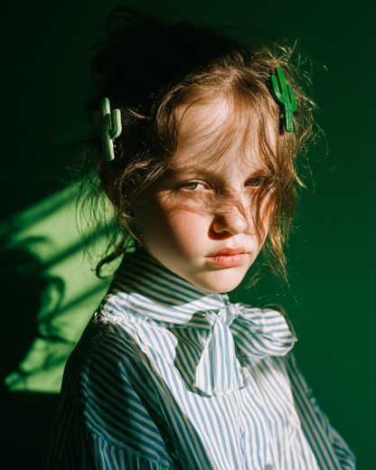 Pinza para el pelo cactus (disponible en 2 colores)