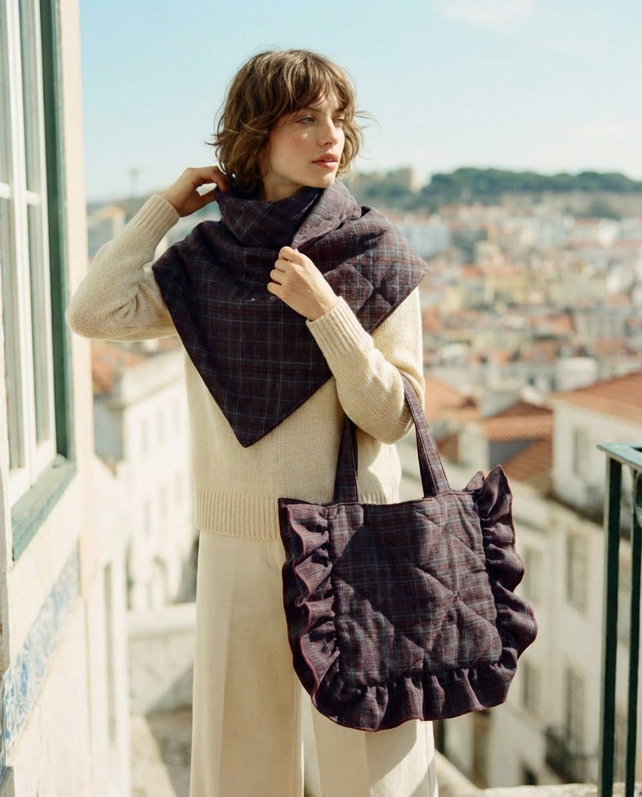 Pack Copenhagen marrón · Bolso y capa a conjunto