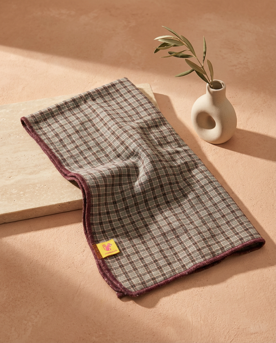 Pack mamá & bebé · Bonnet, bandana, muselina y bolso Copenhagen caqui