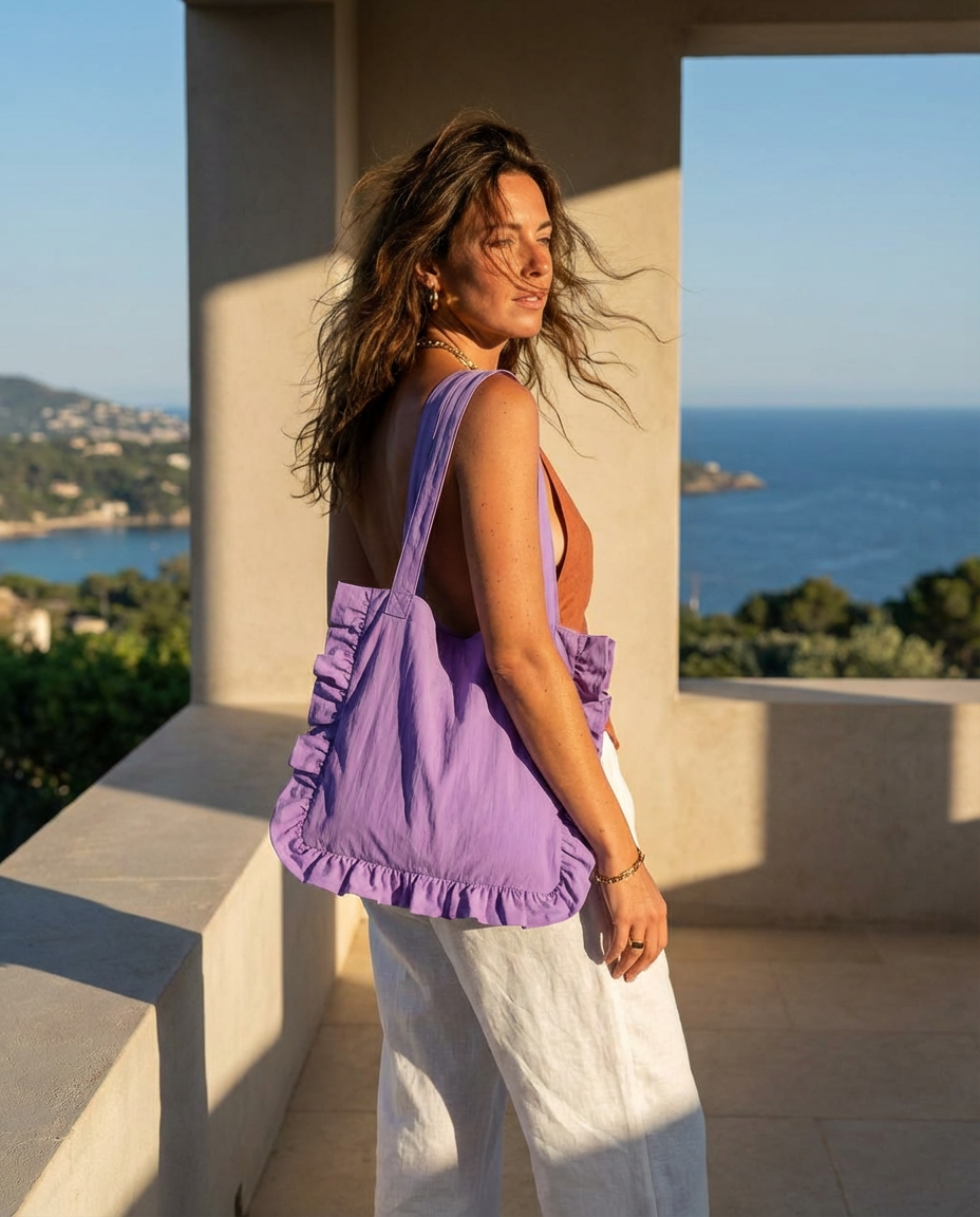 Bossa tote bag amb volants