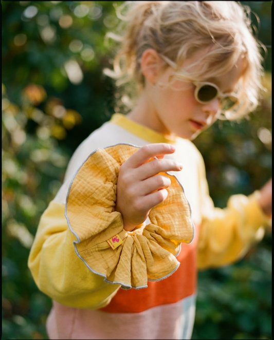 Coletero XL muselina curry