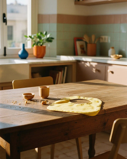 Babero reversible amarillo