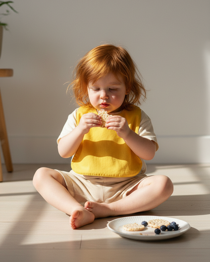 Babero reversible amarillo