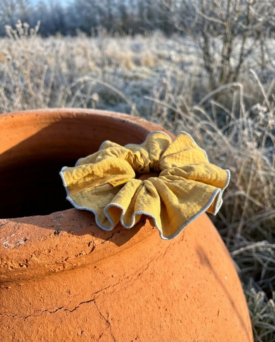 Coletero XL muselina curry