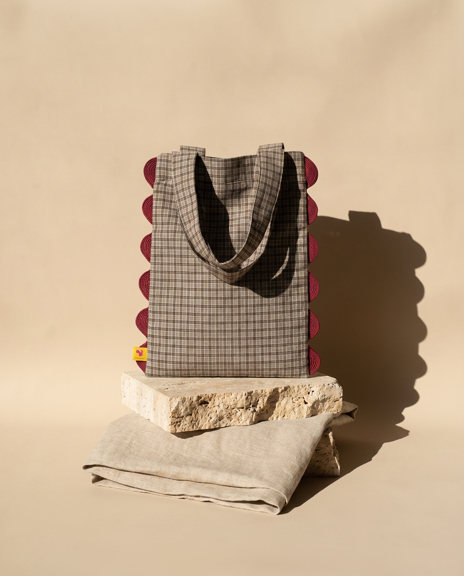 Tote Portobello cuadros caqui