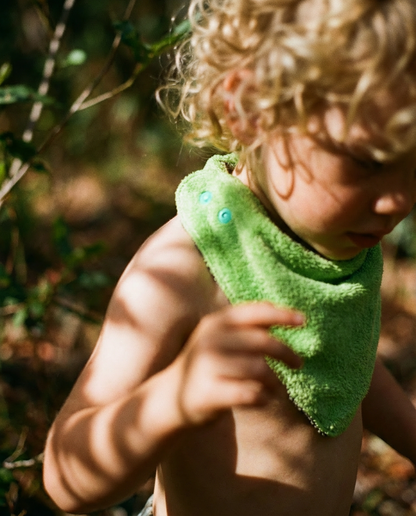 Cotton terry cloth bandana bib (available in 3 colors)