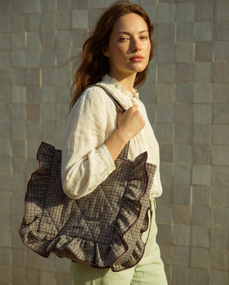 Pack Copenhagen caqui · Bolso y capa a conjunto