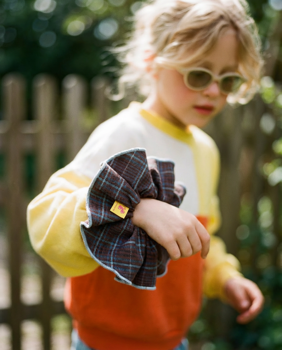 Coletero XL cuadros marrón