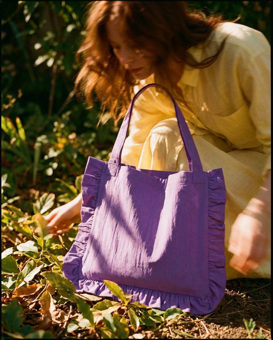 Bossa tote bag amb volants