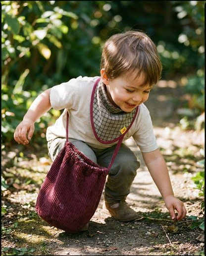 Bolsa multiusos ROMA pana granate