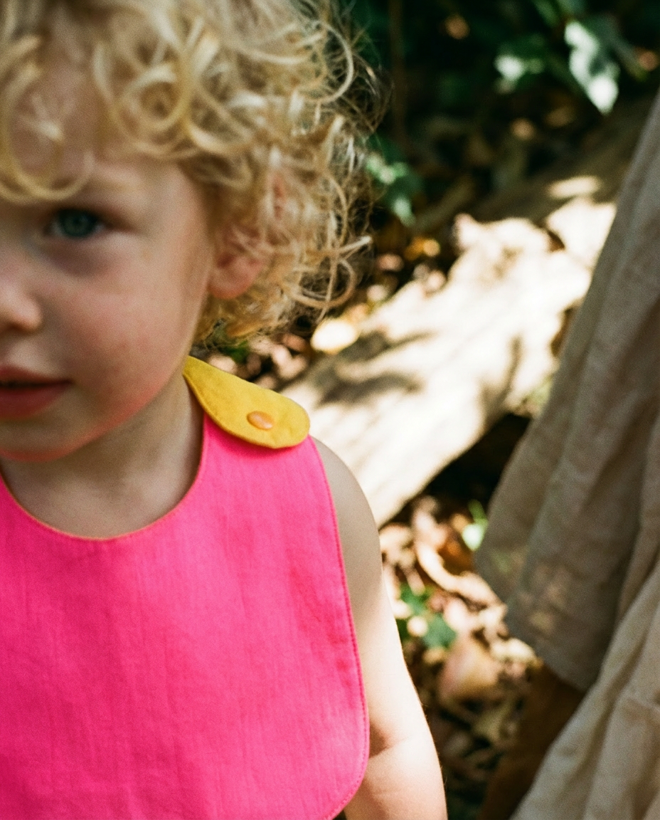 Pitet reversible fúcsia i groc